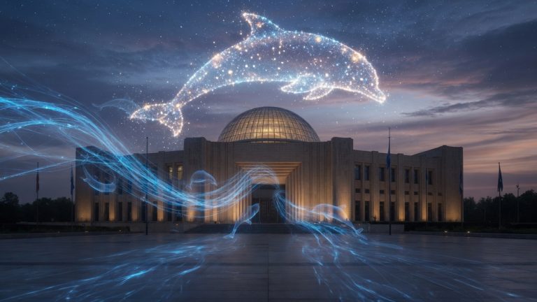Illustration to article: Dolphins, AI, and Copyright: The Strange Case Heading to Europe’s Top Court