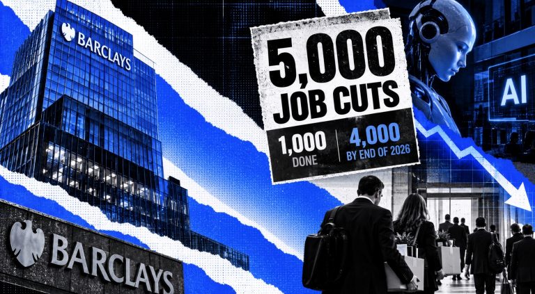 Barclays CEO Says AI Is “Icing on the Cake” as Bank Cuts 5,000 Jobs