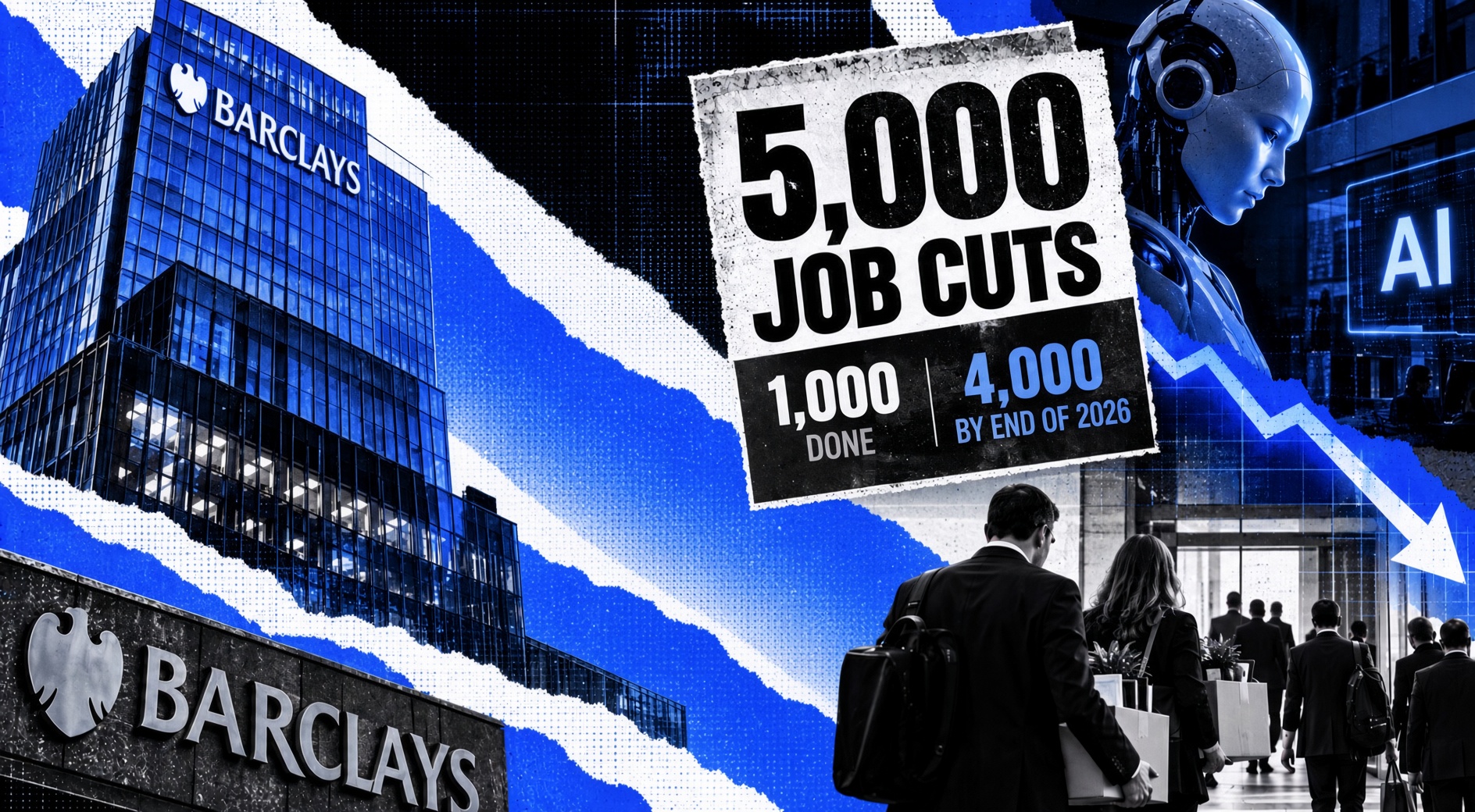 Barclays CEO Says AI Is “Icing on the Cake” as Bank Cuts 5,000 Jobs